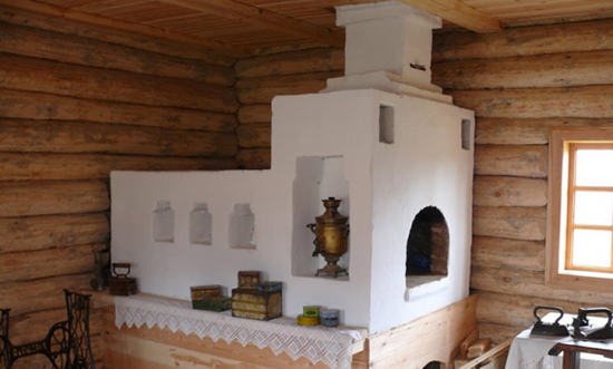 красивая белая печь
