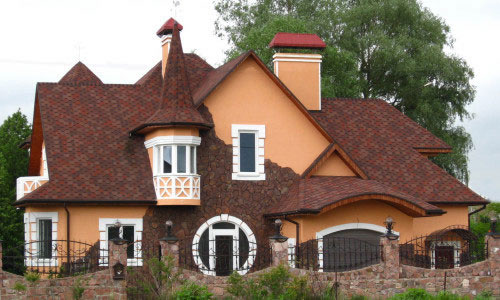 Мягкая кровля на крыше дома Мягкая кровля на крыше дома