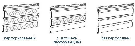 Виды софитов карнизного свеса